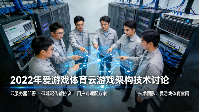 2022年爱游戏体育官网技术团队在数据中心讨论云游戏架构的技术图表