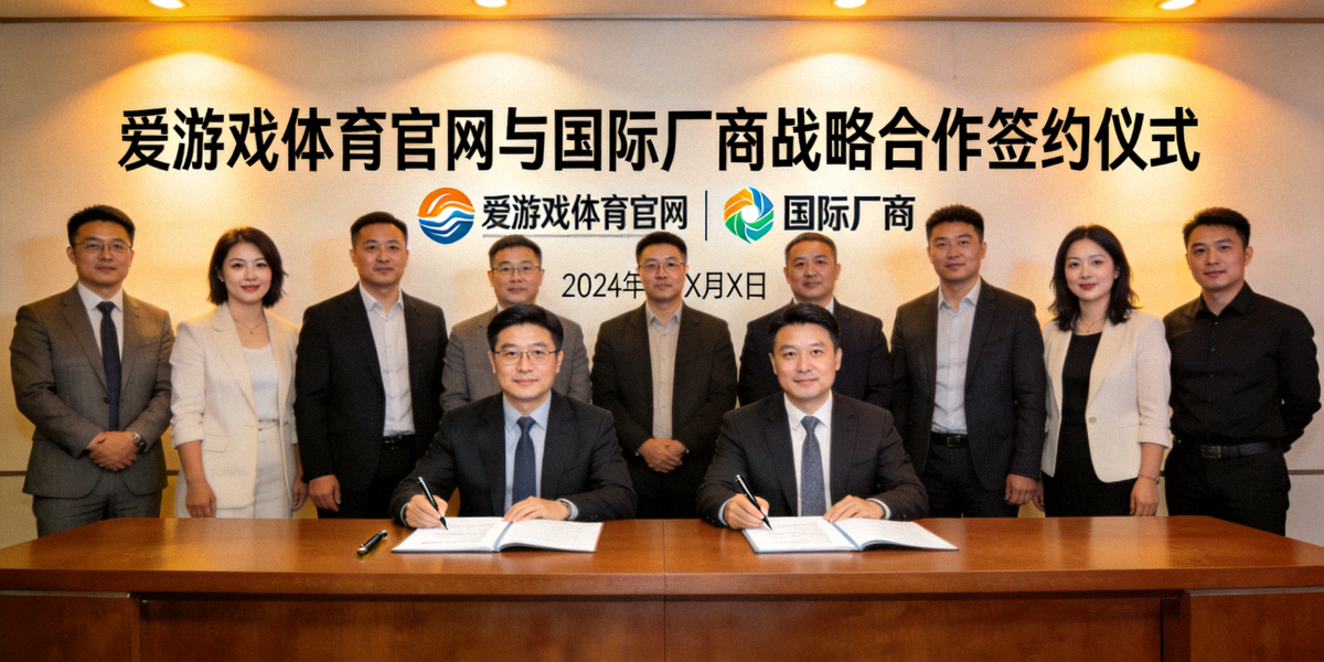 爱游戏体育官网与国际游戏厂商战略合作签约仪式现场高清照片 - 四方代表握手合影
