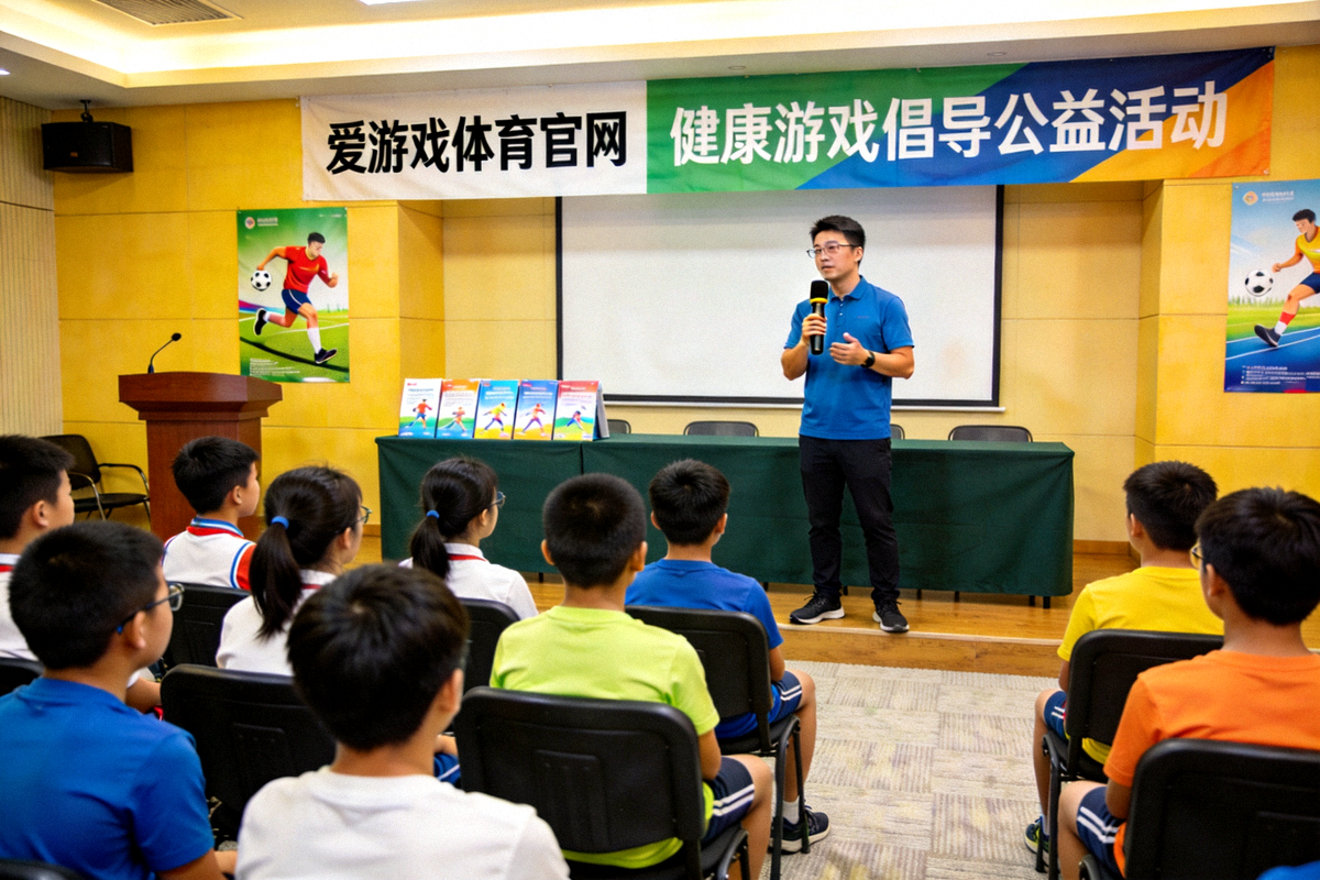 爱游戏体育官网开展健康游戏倡导公益活动场景 - 青少年参与体育知识讲座