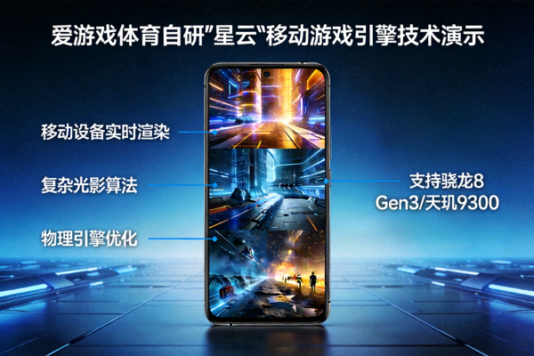 爱游戏体育自研'星云'移动游戏引擎技术演示 - 展示复杂光影与物理效果在移动设备上的实时渲染