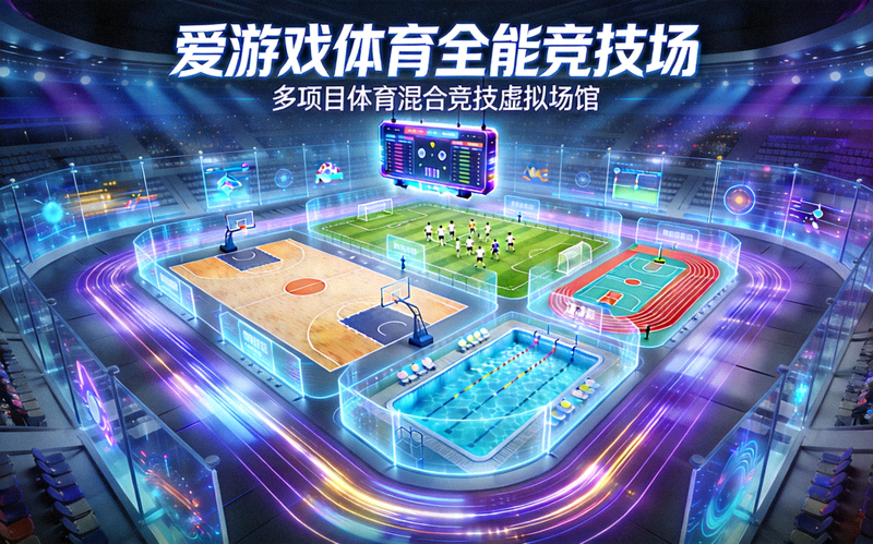 爱游戏体育全能竞技场游戏概念图 - 多项目体育混合竞技虚拟场馆